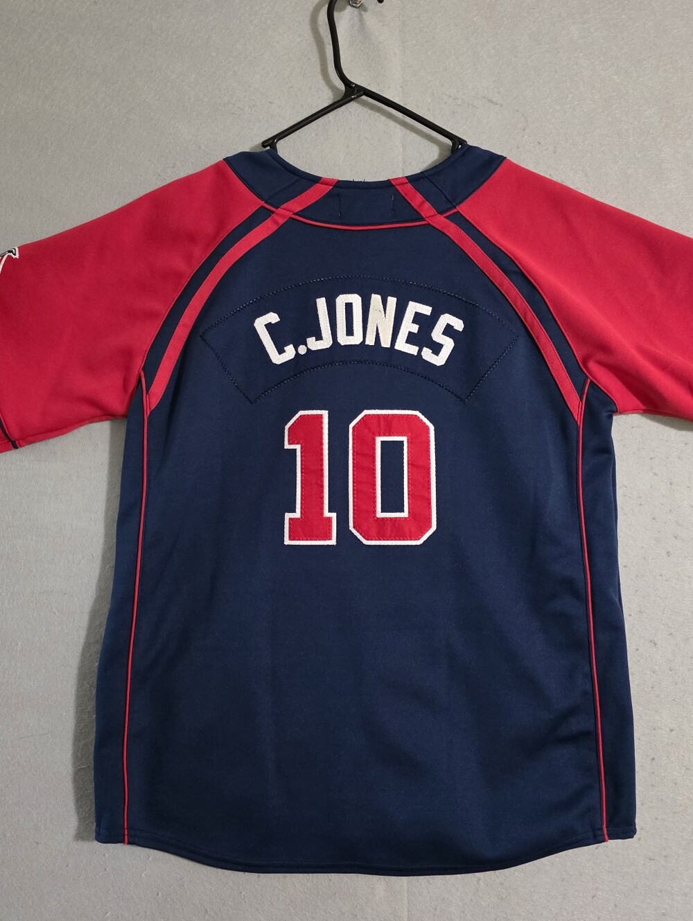 Vtg Nike Youth Atlanta Braves Chipper Jones #10 Jersey Size Youth XL - Picture 10 of 13